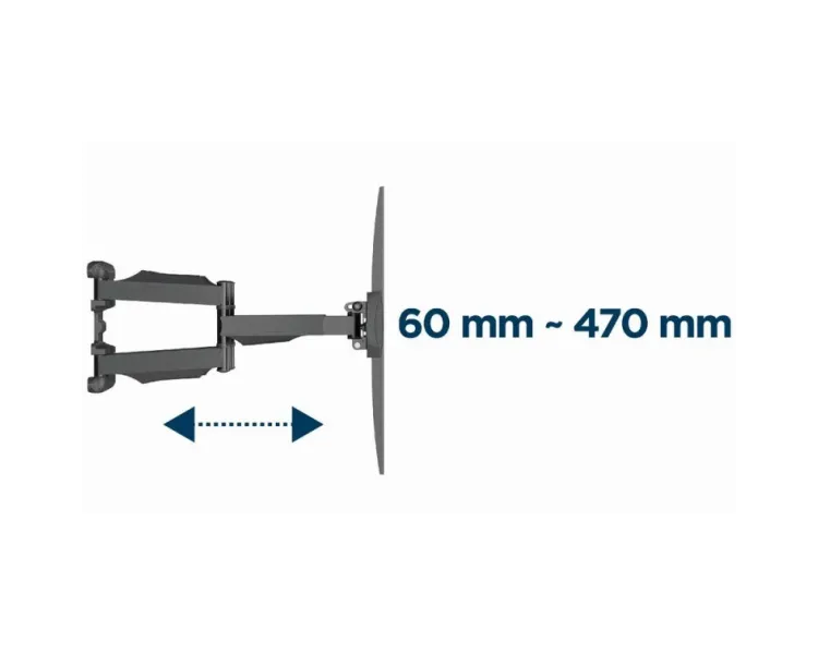 Gembird WM-58ST-01 32-58" 36 кг Кронштейн для телевізора