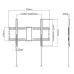 Gembird WM-80F-01 37-80" 70 кг Кронштейн для телевізора