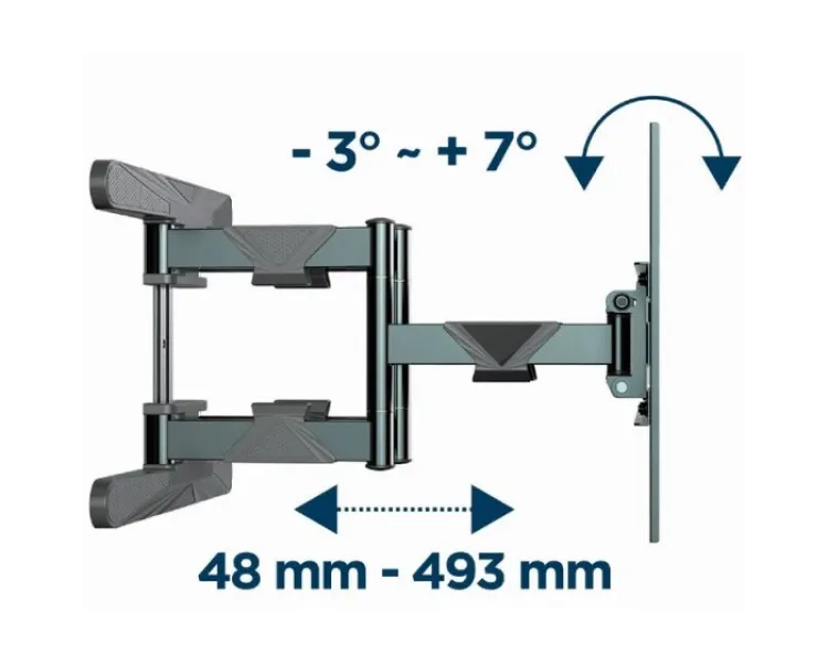 Gembird WM-80ST-01 40-80" 50 кг Кронштейн для телевізора