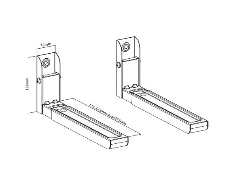 Gembird WM-U30-01-W 30 кг Кронштейн універсальний