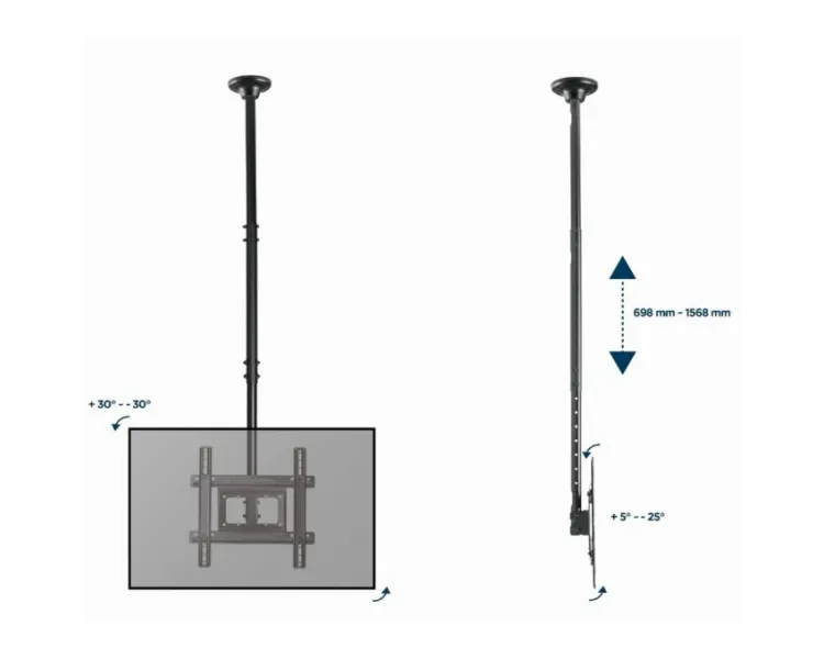 Gembird CM-70ST-01 32” - 70” 50 кг Кронштейн універсальний