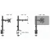 Gembird MA-D1-03 17-32" 9 кг Кронштейн для монітора