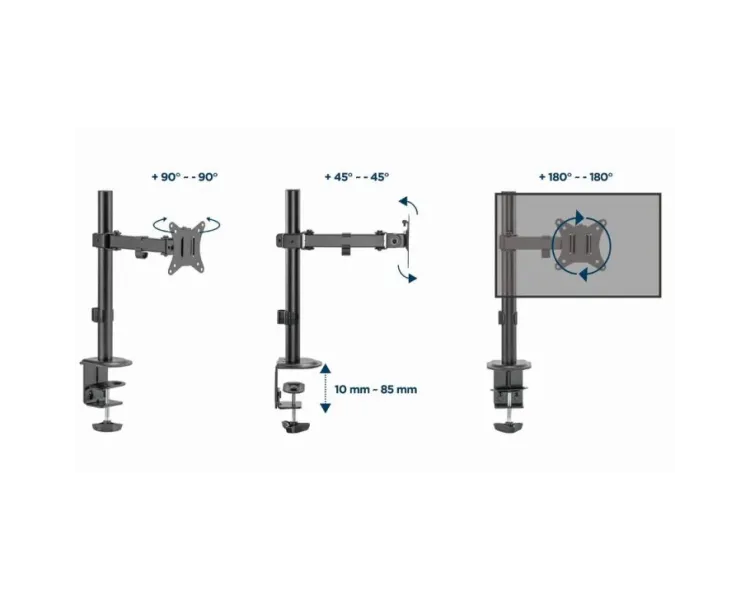 Gembird MA-D1-03 17-32" 9 кг Кронштейн для монітора
