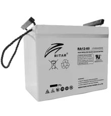 RITAR RA12-60 60A•г 12В Свинцево-кислотна акумуляторна батарея