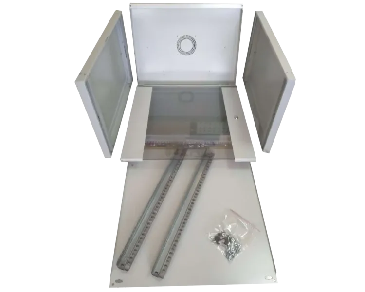 Hypernet WMNC66-12U-FLAT-AC Шафа комутаційна настінна 12U 600x600 розбірна сіра