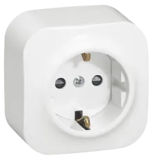 Legrand Forix 2К+З Розетка без шоторок біла
