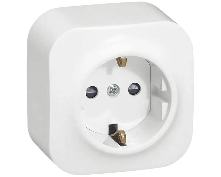 Legrand Forix 2К+З Розетка без шоторок біла