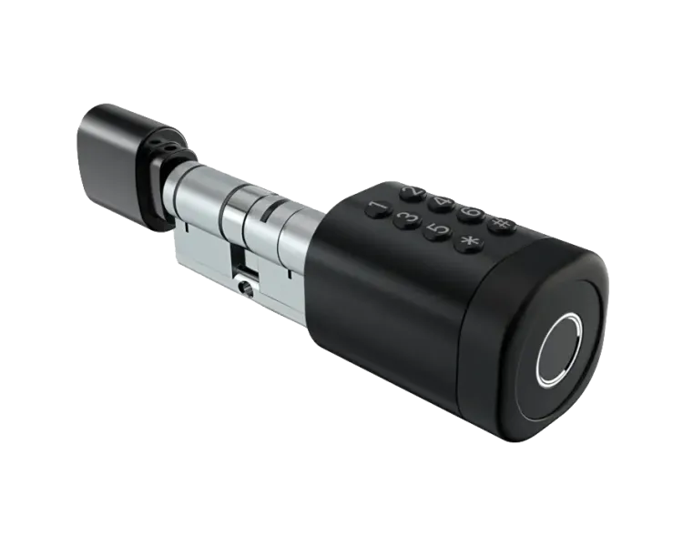 SEVEN LOCK SL-7774BF black (35-90мм) (циліндр) Біометричний замок