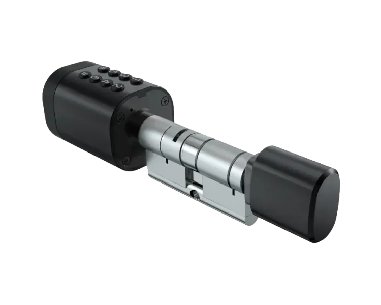 SEVEN LOCK SL-7774BF black (35-90мм) (циліндр) Біометричний замок