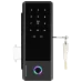 SEVEN LOCK SL-7776BF black Розумний біометричний замок на скляні двері