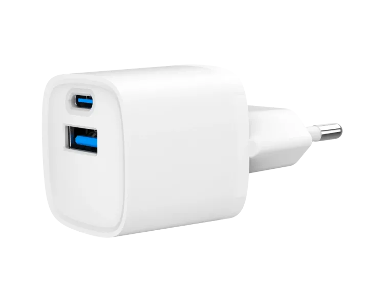Gembird TA-UC-PDQC20-W-01 (USB Type A + USB Type C) Мережевий зарядний пристрій