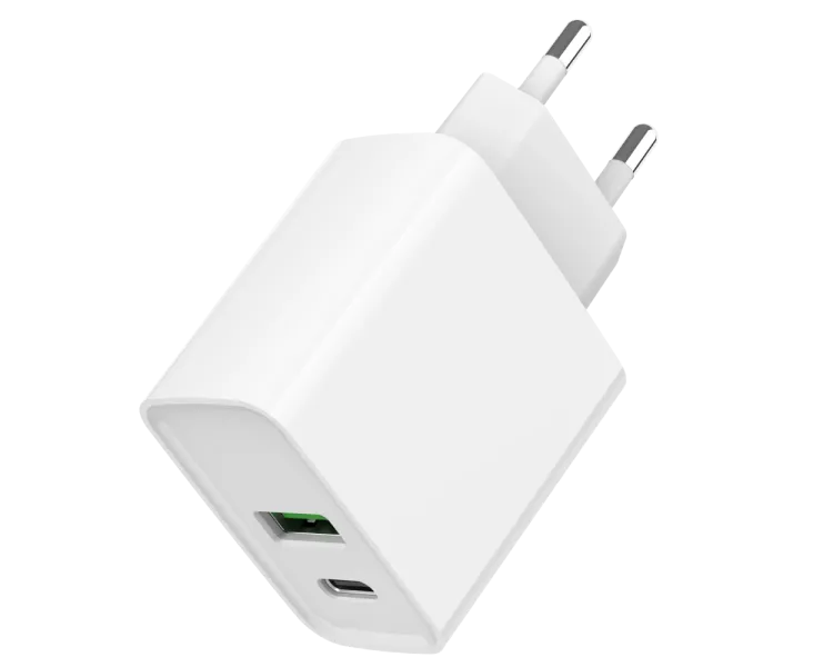 Gembird TA-UC-PDQC20-01-W 1 USB-A + 1 Type-C (PD20Вт + QC3.0 18Вт) Мережевий зарядний пристрій