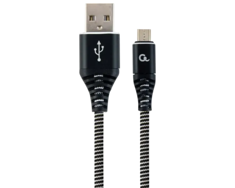 Cablexpert CC-USB2B-AMmBM-2M-BW USB 2.0/Micro B 2м Кабель