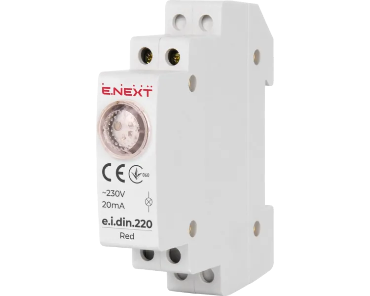 E.NEXT e.i.din.220.red Індикатор на DIN-рейку червоний