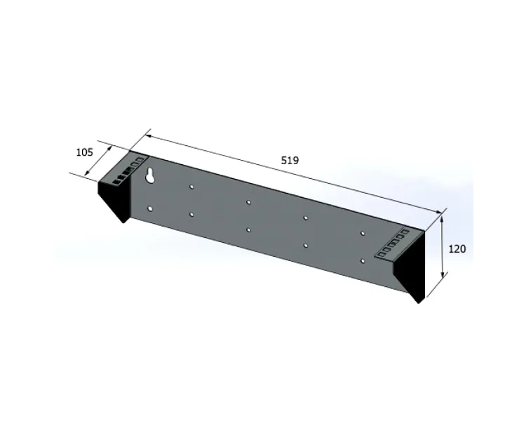 19" 2U(CMS-WWB2U-BK) Кронштейн для вертикальної установки серверу