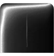Ajax SideButton (2-gang) vertical black Кнопка