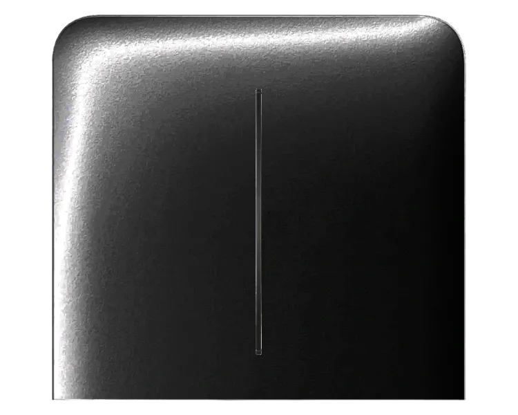 Ajax SideButton (2-gang) vertical black Кнопка