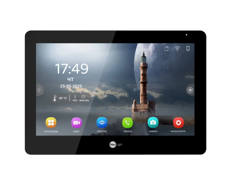 MEZZO Hybrid Black Відеодомофон NeoLight