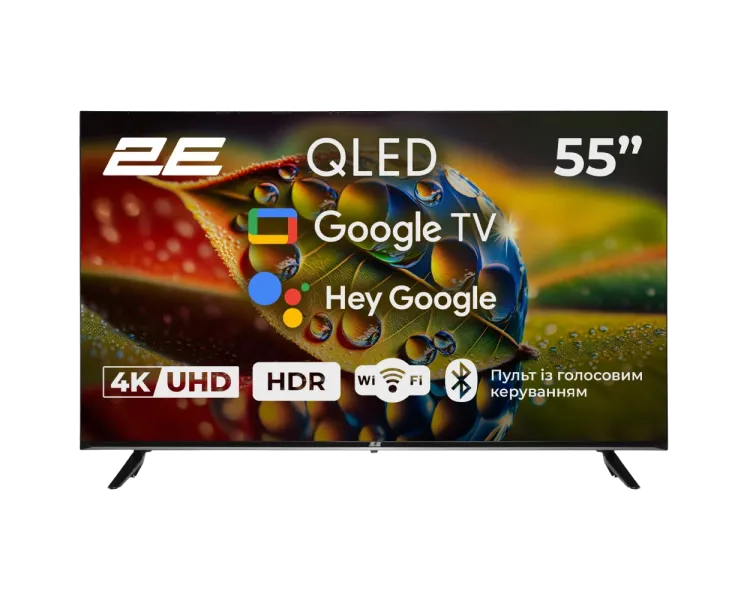 2E 55A77Q 55” дюйма 3840x2160 QLED Google TV Телевізор