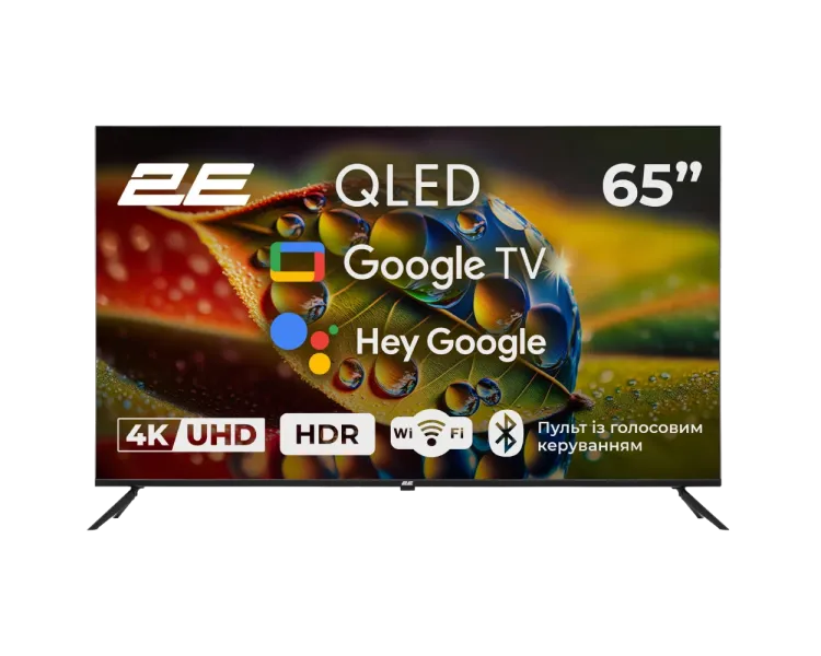 2E 65A77Q 65" дюймів 3840x2160 QLED Google TV Телевізор