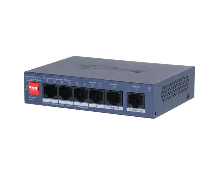 Dahua DH-CS4006-4ET2GT-36 PoE Комутатор 6 портів керований