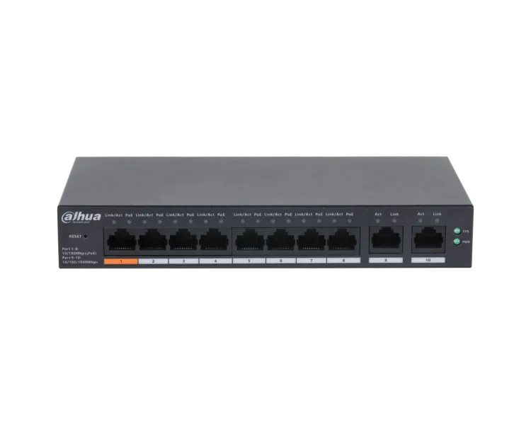 Dahua DH-CS4010-8ET-60 PoE Комутатор 10 портів керований