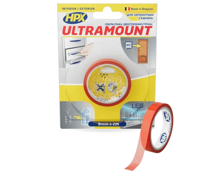 HPX UM0902 ULTRA MOUNT 9мм х 2м Стрічка двохстороння