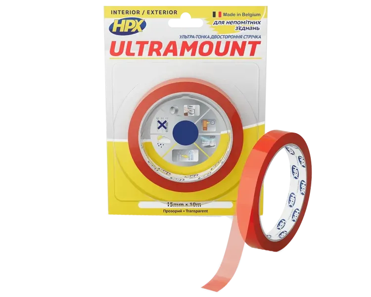 HPX UM1510 ULTRA MOUNT 15мм х 10м Стрічка двохстороння