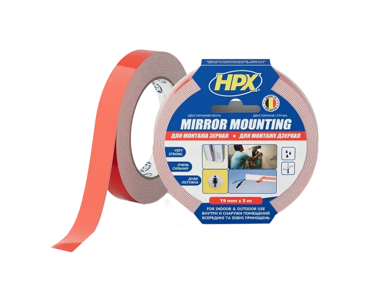 HPX DS1905 MIRROR MOUNTING 19мм х 5м Стрічка двохстороння спінена для дзеркал
