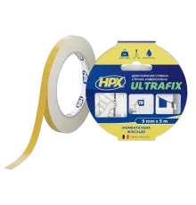 HPX DSU0905 ULTRAFIX 9мм х 5м Стрічка двохстороння