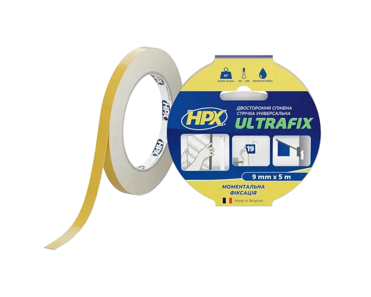 HPX DSU0905 ULTRAFIX 9мм х 5м Стрічка двохстороння
