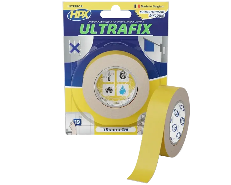 HPX DSU1902 ULTRAFIX 19мм х 2м Стрічка двохстороння