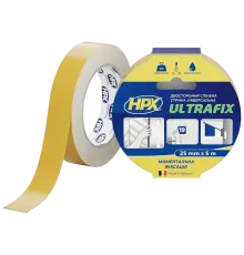 HPX DSU2505 ULTRAFIX 25мм х 5м Стрічка двохстороння