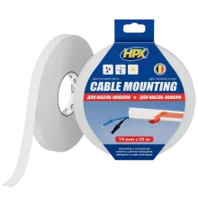 HPX DSW1925 CARPET TAPE 19мм х 25м Стрічка двохстороння для монтажу кабельканалів