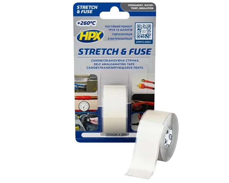 HPX SI2503 Stretch&Fuse 25мм х 3м Стрічка силіконова вулканізуюча