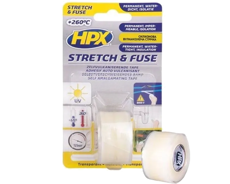 HPX SI2580 Stretch&Fuse 25мм х 1.8м Стрічка силіконова вулканізуюча