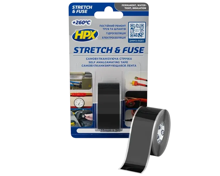 HPX SZ2503 Stretch&Fuse 25мм х 3м Стрічка силіконова вулканізуюча