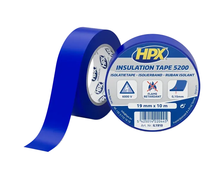 HPX IL1910 HPX5200 19мм х 10м Стрічка ПВХ ізоляційна