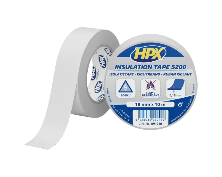 HPX IW1910 HPX5200 19мм х 10м Стрічка ПВХ ізоляційна