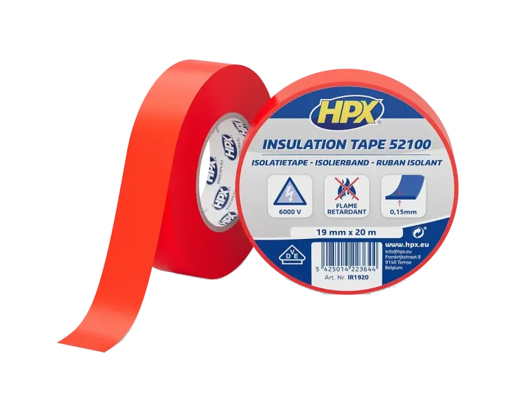 HPX IR1920 HPX52100 19мм х 20м Стрічка ПВХ ізоляційна