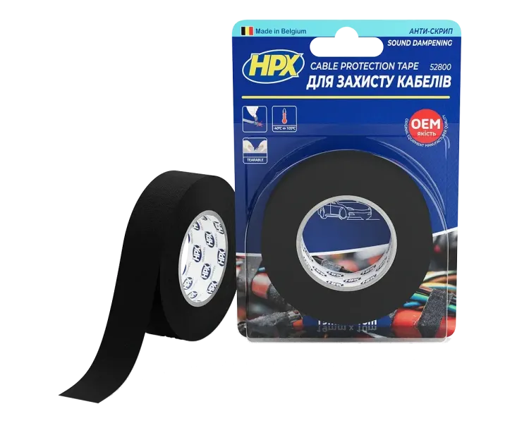 HPX TP1910 19мм х 10м Стрічка для жгутування та захисту кабелів
