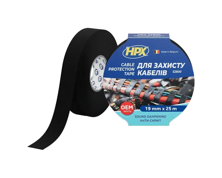 HPX TP1910 19мм х 25м Стрічка для жгутування та захисту кабелів