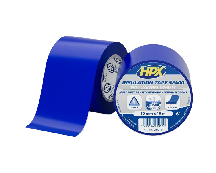 HPX LI5010 52400 50мм x 10м Стрічка ПВХ ізоляційна