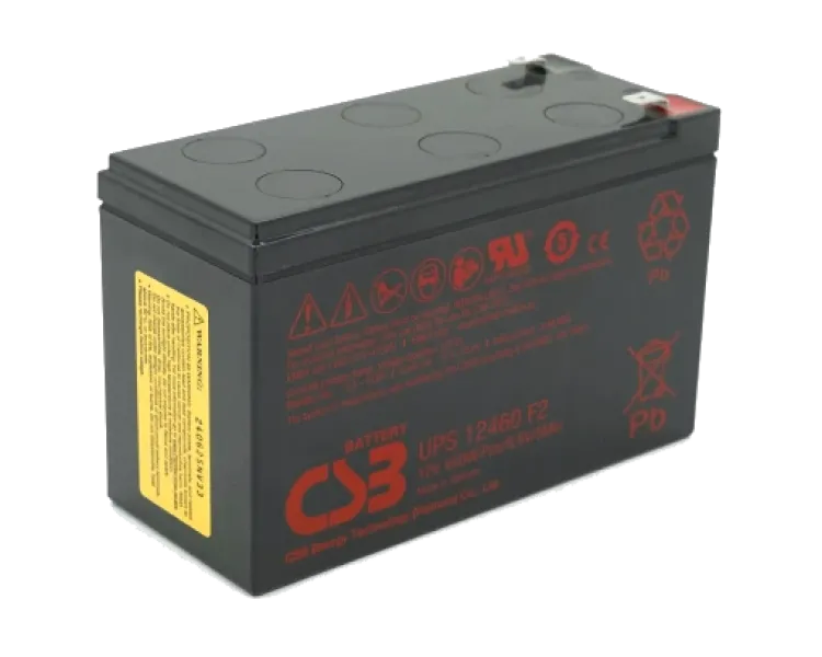 CSB UPS12460F2 9А•г 12В Свинцево-кислотна акумуляторна батарея