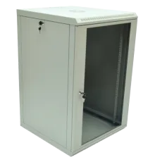 19"18U 600x600x907 акрилове скло сіра Шафа