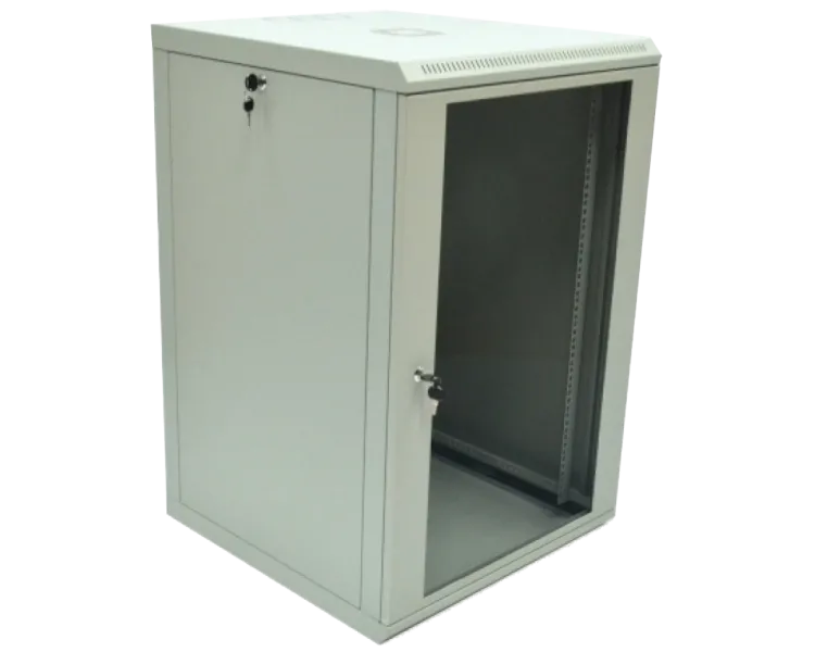 19"18U 600x600x907 акрилове скло сіра Шафа