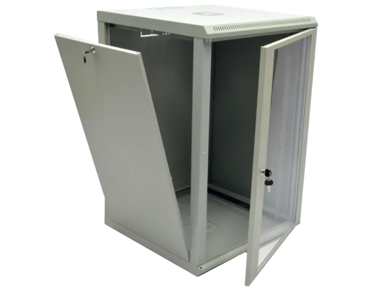 19"18U 600x600x907 акрилове скло сіра Шафа