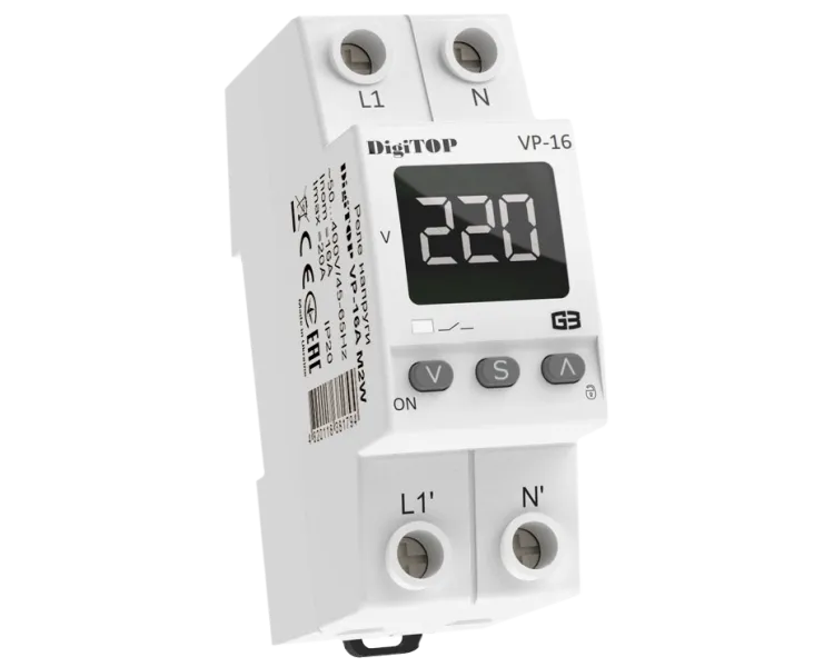 DigiTOP VP-16A M2W Реле напруги