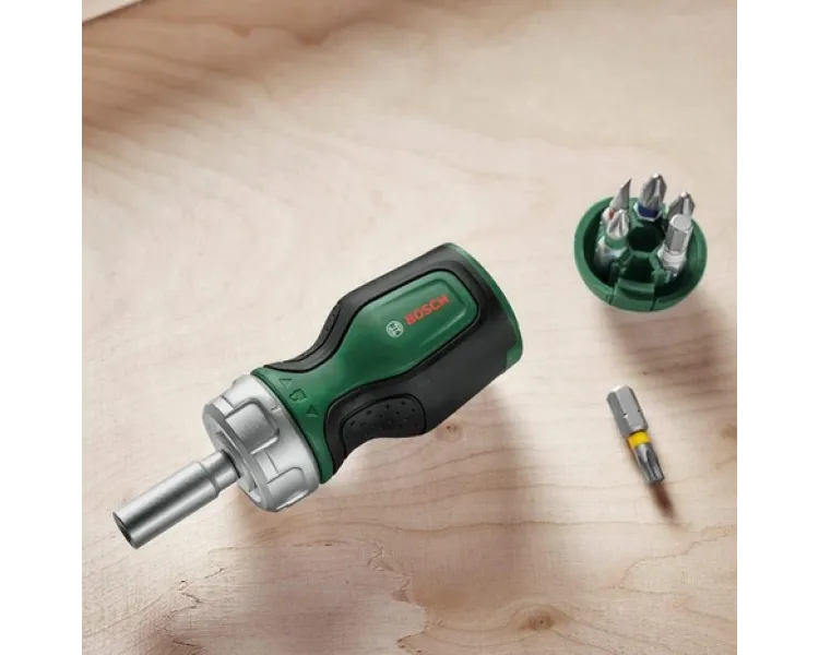 Bosch Stubby (1600A027PK) з тріскачкою + 6 біт Викрутка