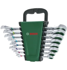 Bosch (1600A027PS) з тріскачкою 8 шт Набір ключів комбінованих